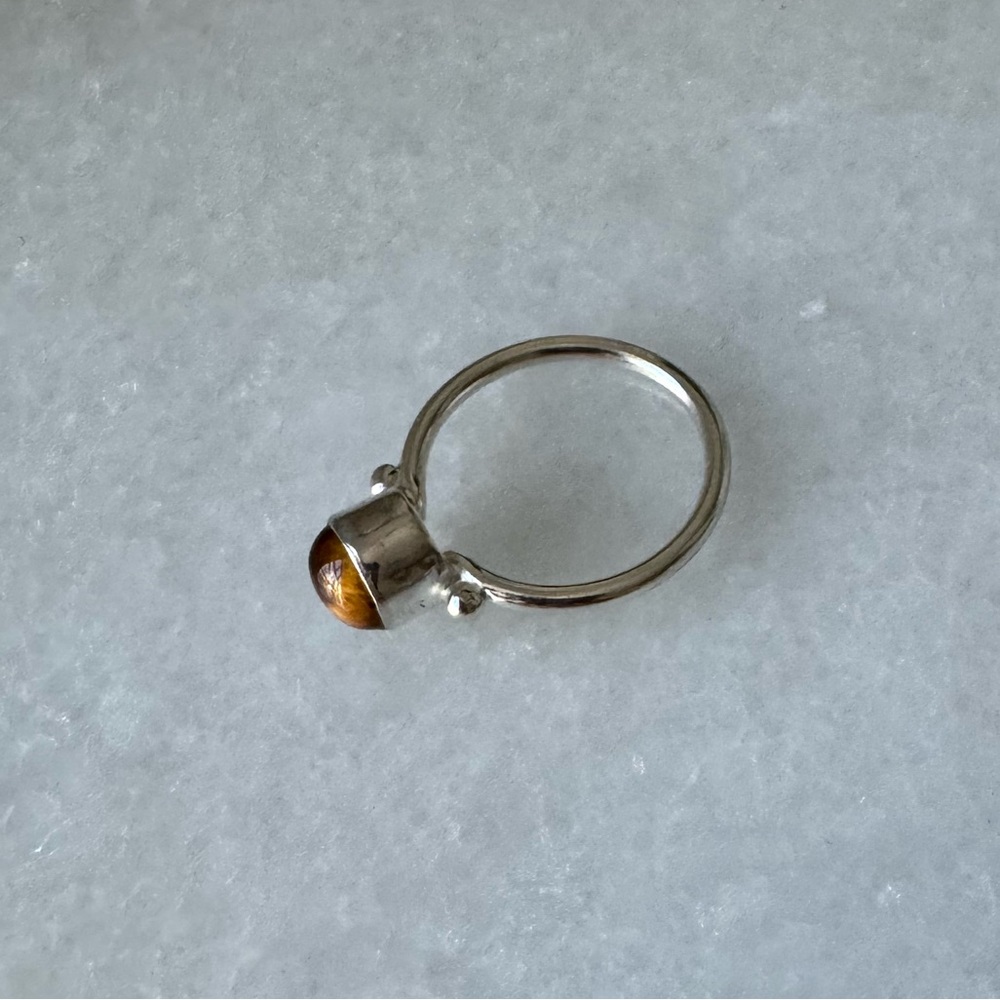 NWOT Sundance Tree Bark Ring, Tiger’s Eye, Sterling Silver - Picture 3 of 6